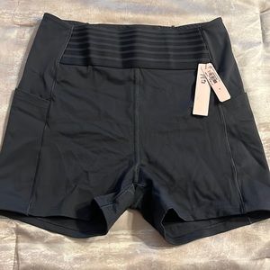 Victoria secret - grey work out shorts size 6